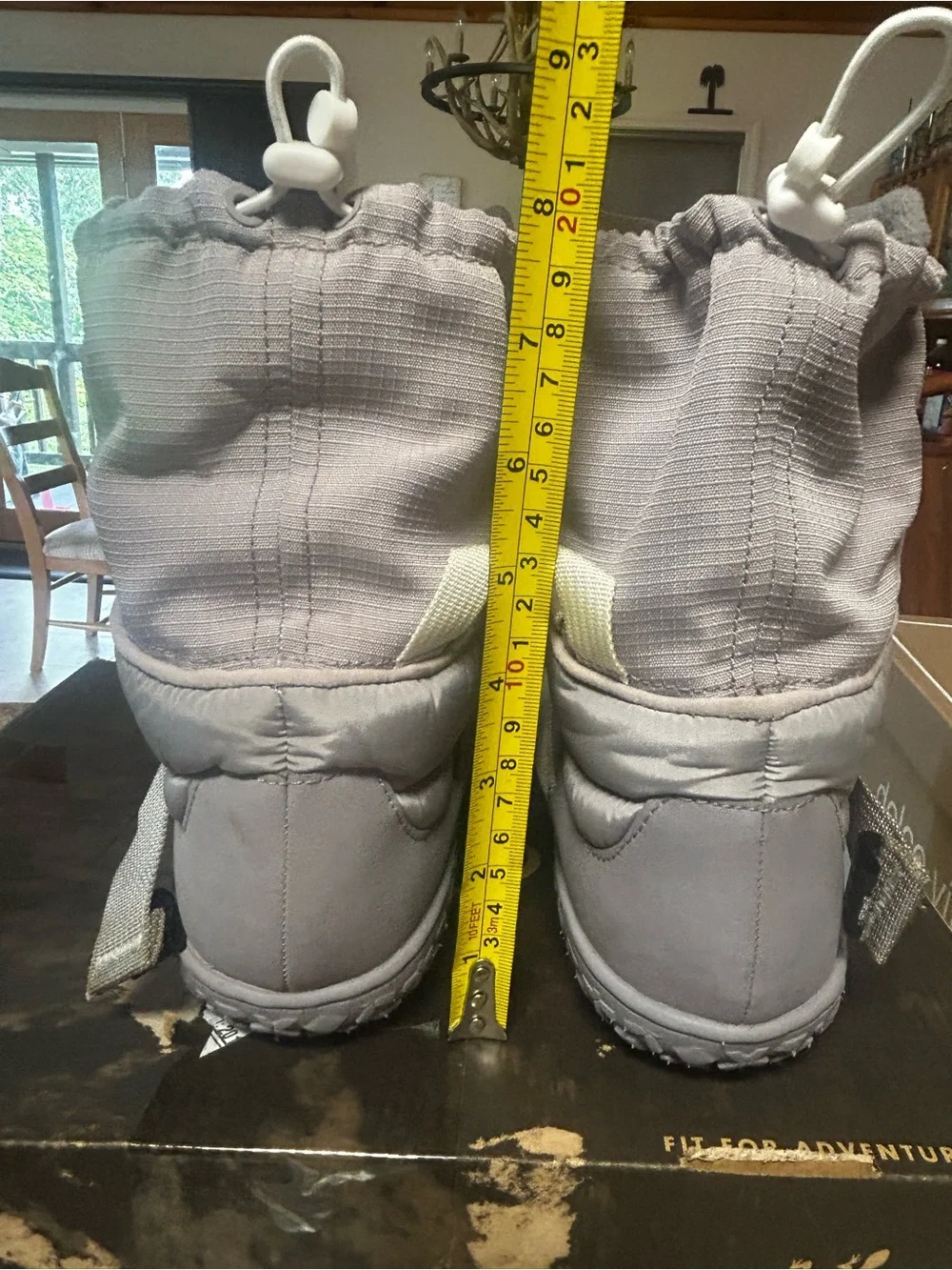 Chaco Ramble Puff Women’s 7.5 Gray Quilted Puffer Snow Boots- Excellent Worn 1X